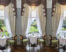 The Evergreen Tea Room restaurant, Burnham Beeches Hotel