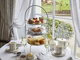 The Evergreen Tea Room restaurant, Burnham Beeches Hotel