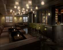 The Brass Bar restaurant, Hotel Gotham
