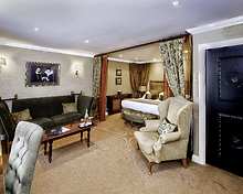 Castle View Suite room, Langley Castle
