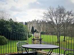 Castle View Lodge room, Langley Castle