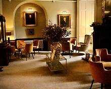 The Library Bar restaurant, Lumley Castle