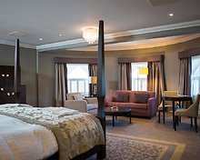 Four Poster room, Oakley Hall Hotel