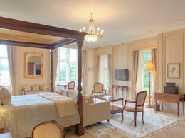 Four Poster room, Rushton Hall Hotel & Spa