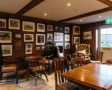 The Paddock Bar restaurant, The Bildeston Crown