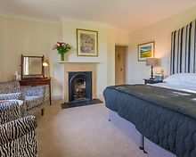 Deluxe twin room, The Devonshire Arms at Beeley