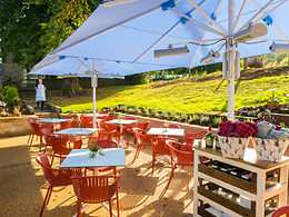 Garden Terrace restaurant, The Devonshire Arms at Beeley