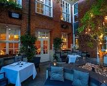 The Bar & Secret Garden restaurant, The Roseate Reading