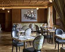 The Fleur de Lys Brasserie restaurant, The Wood Norton